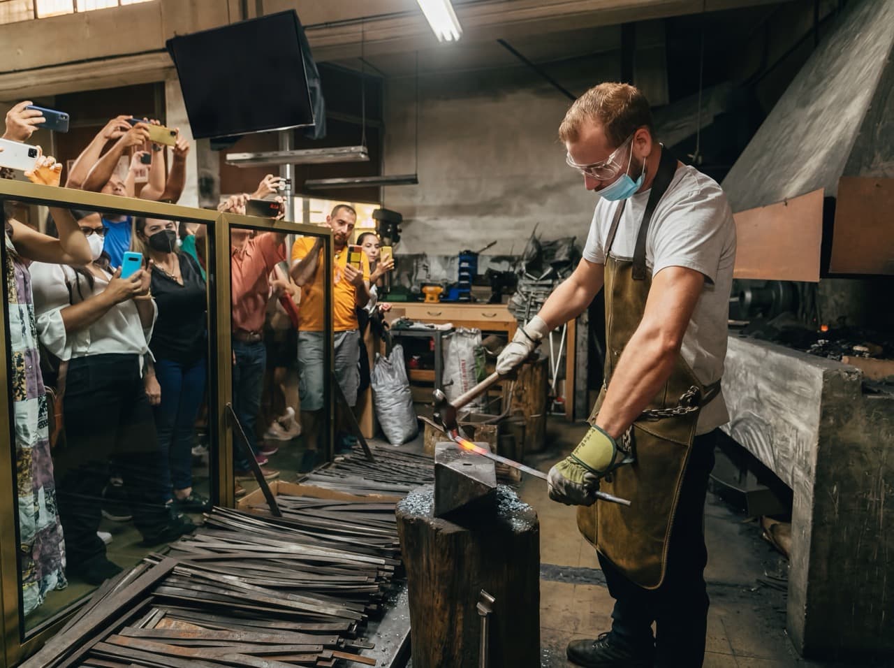 Damascene workshop in Toledo