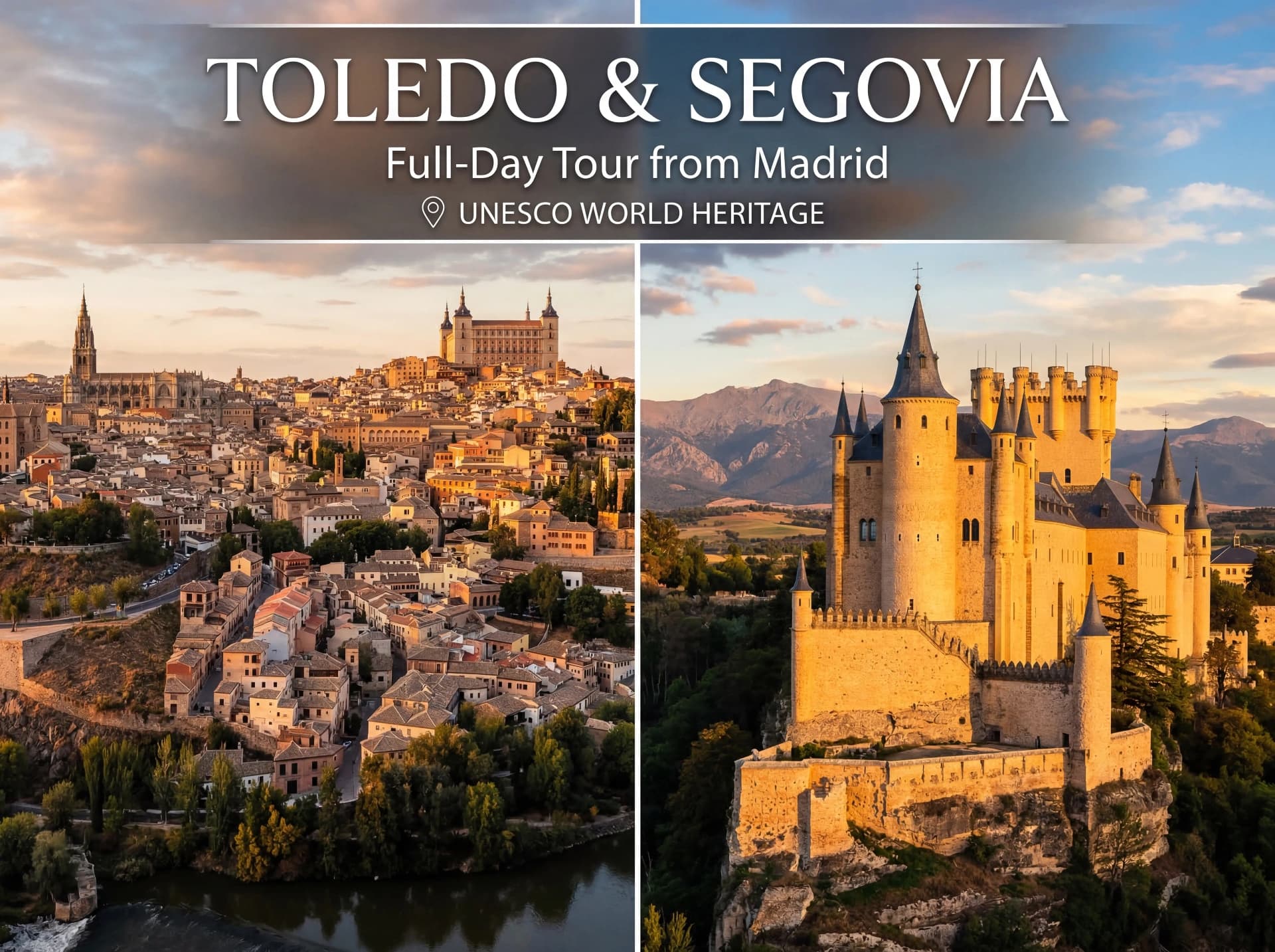 Segovia y Toledo desde Madrid – Tour de día completo con guía y entradas